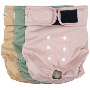 Washable dog diapers. 3 pack. Large.